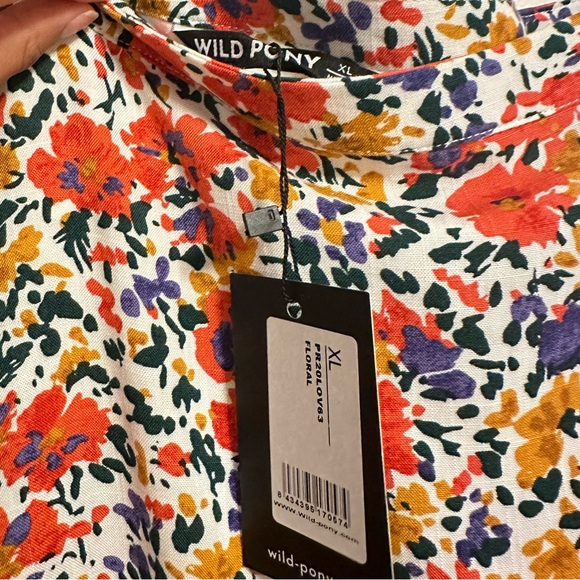 NEW Wild Pony Women’s Floral Wrap Maxi Skirt Size XL - Picture 12 of 14